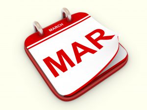 3D March Calendar
